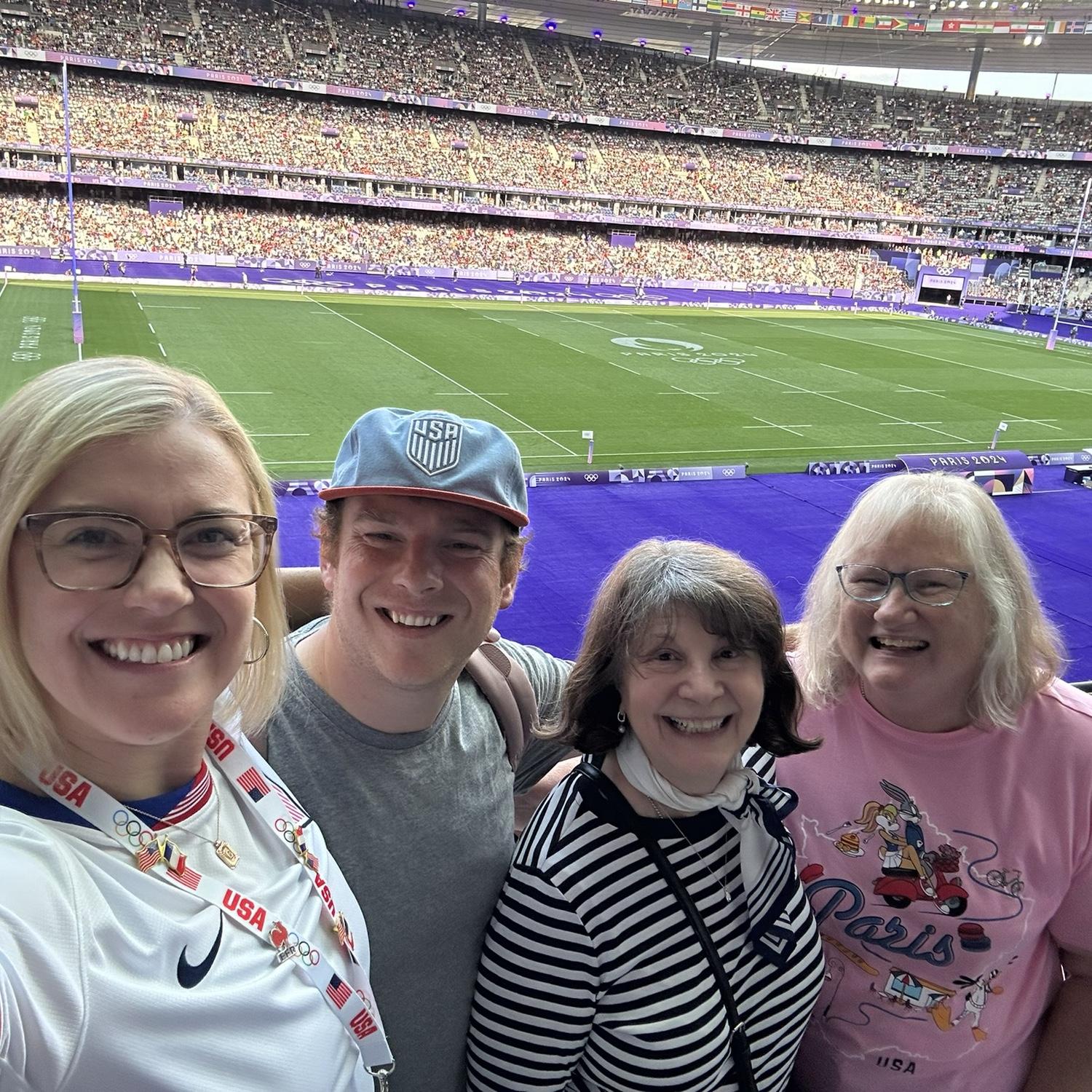 Our first Olympic event took place the day after the proposal... Men's Rugby 7s!