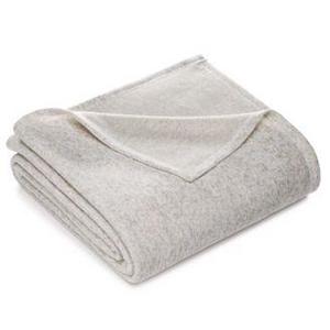 Martha Stewart Collection Heathered Sweater Fleece Twin Blanket, Created for Macy's