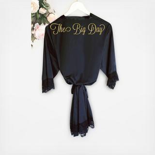 Personalized Satin Lace Robes