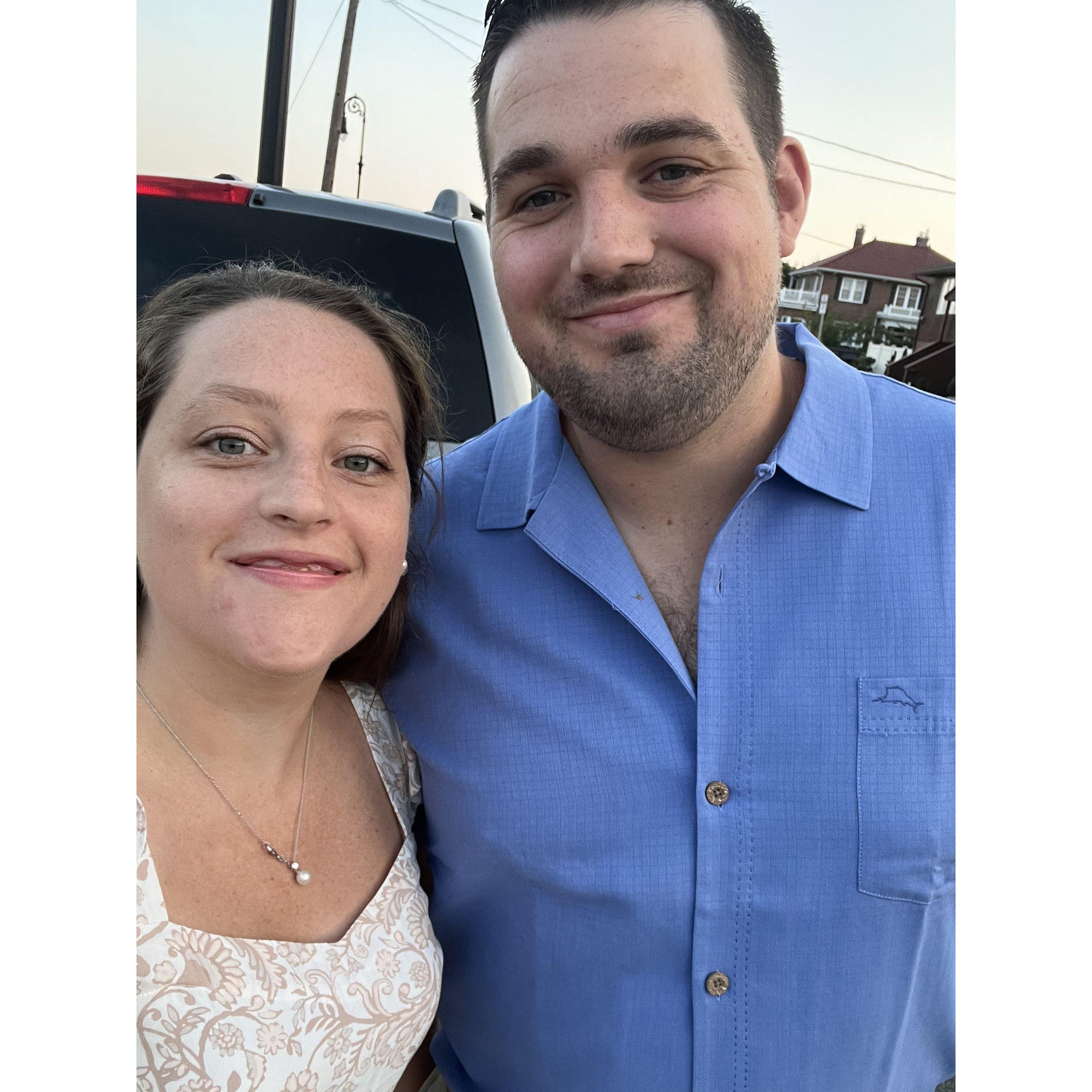Candid before our engagement shoot in Long Beach