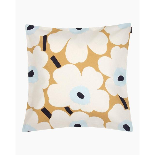 Pieni Unikko cushion cover beige, off white, blue