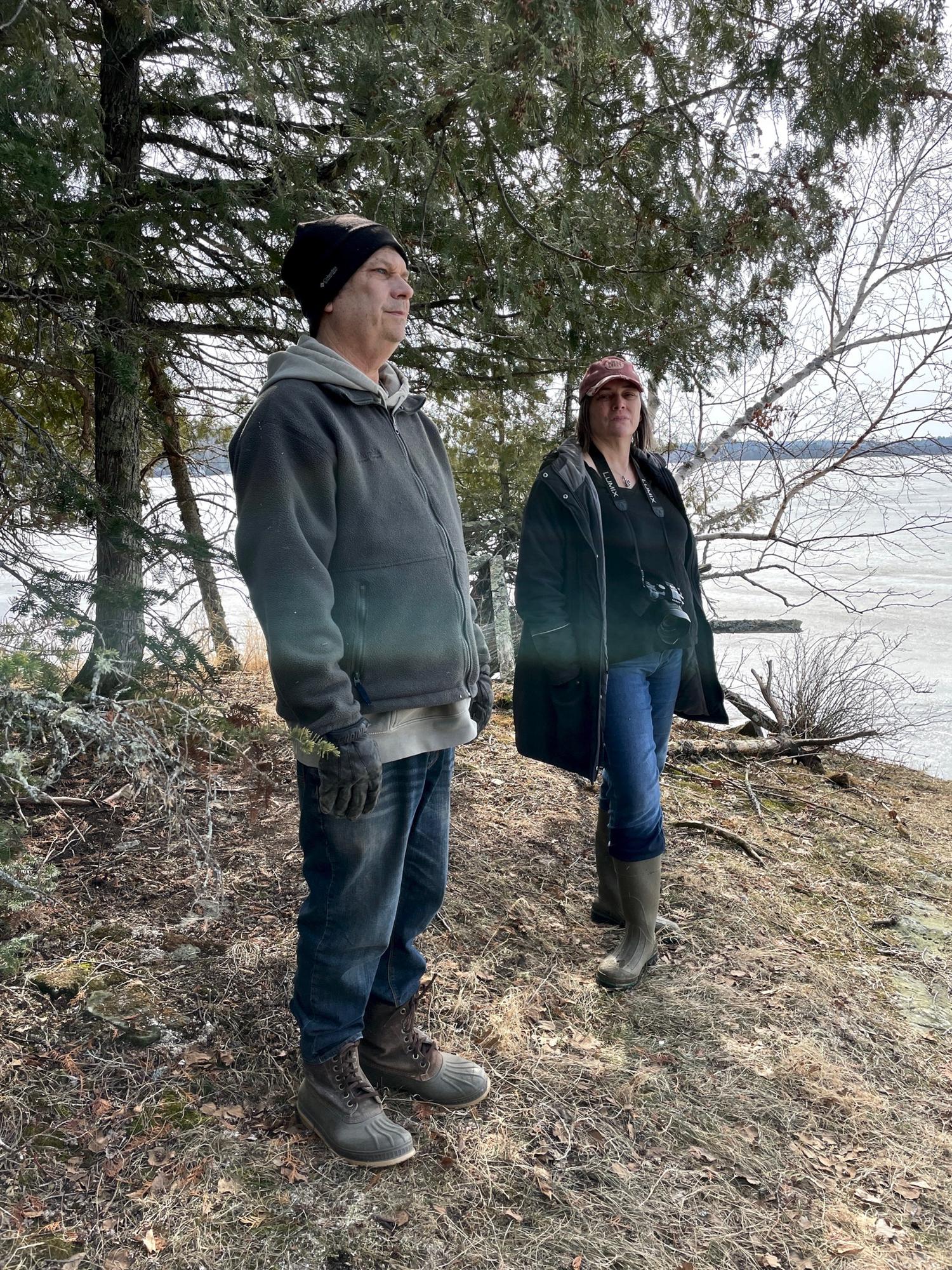 Exploring land on Lake Vermilion