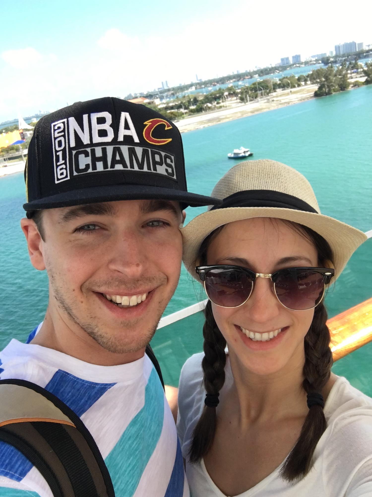 First vacation as a couple on a Caribbean cruise; February 2017