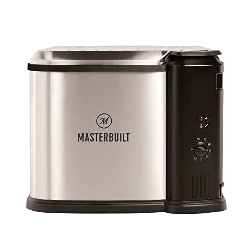 Masterbuilt MB20012420 Electric Fryer Boiler, Steamer, 10 Liter, Silver
