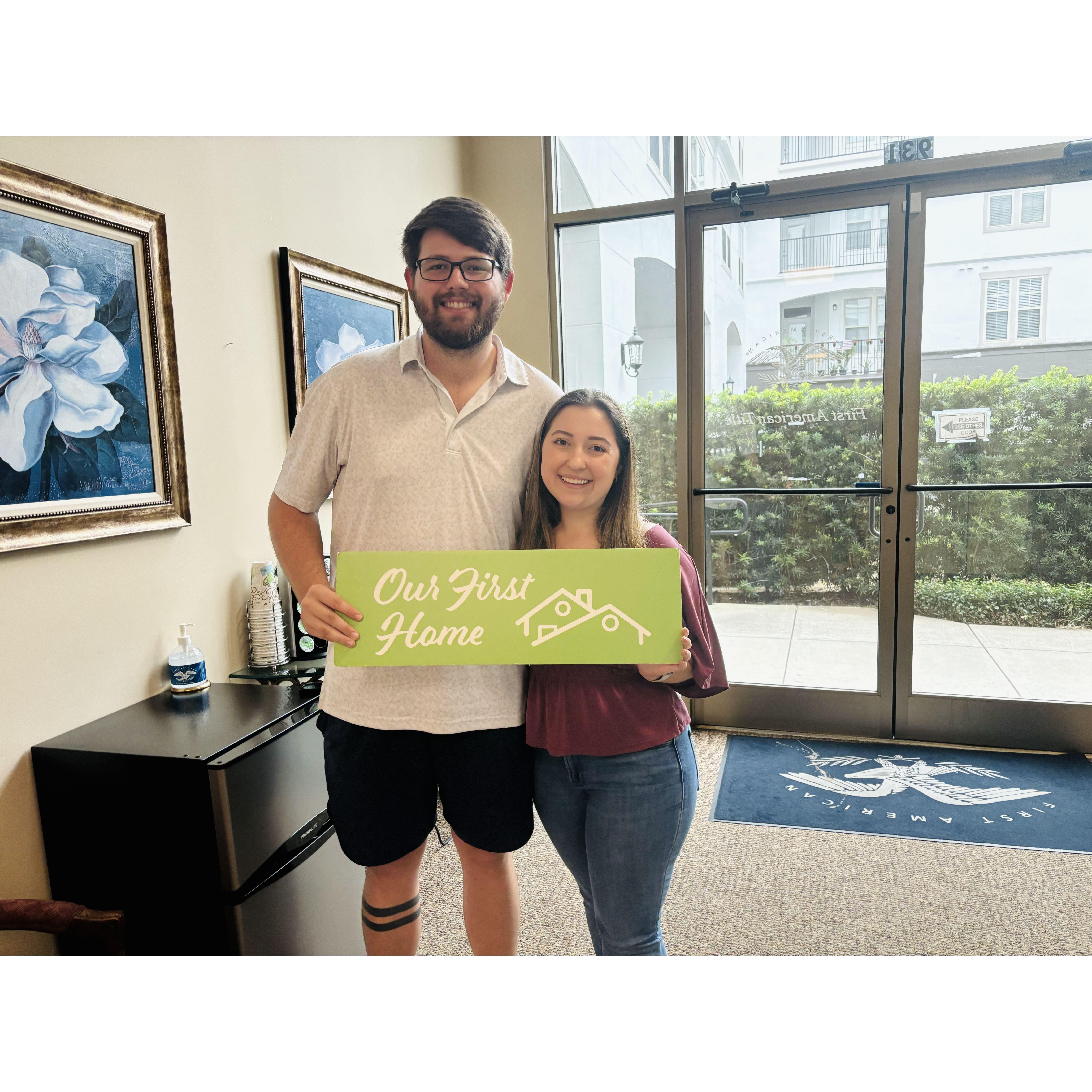 Purchasing our first home