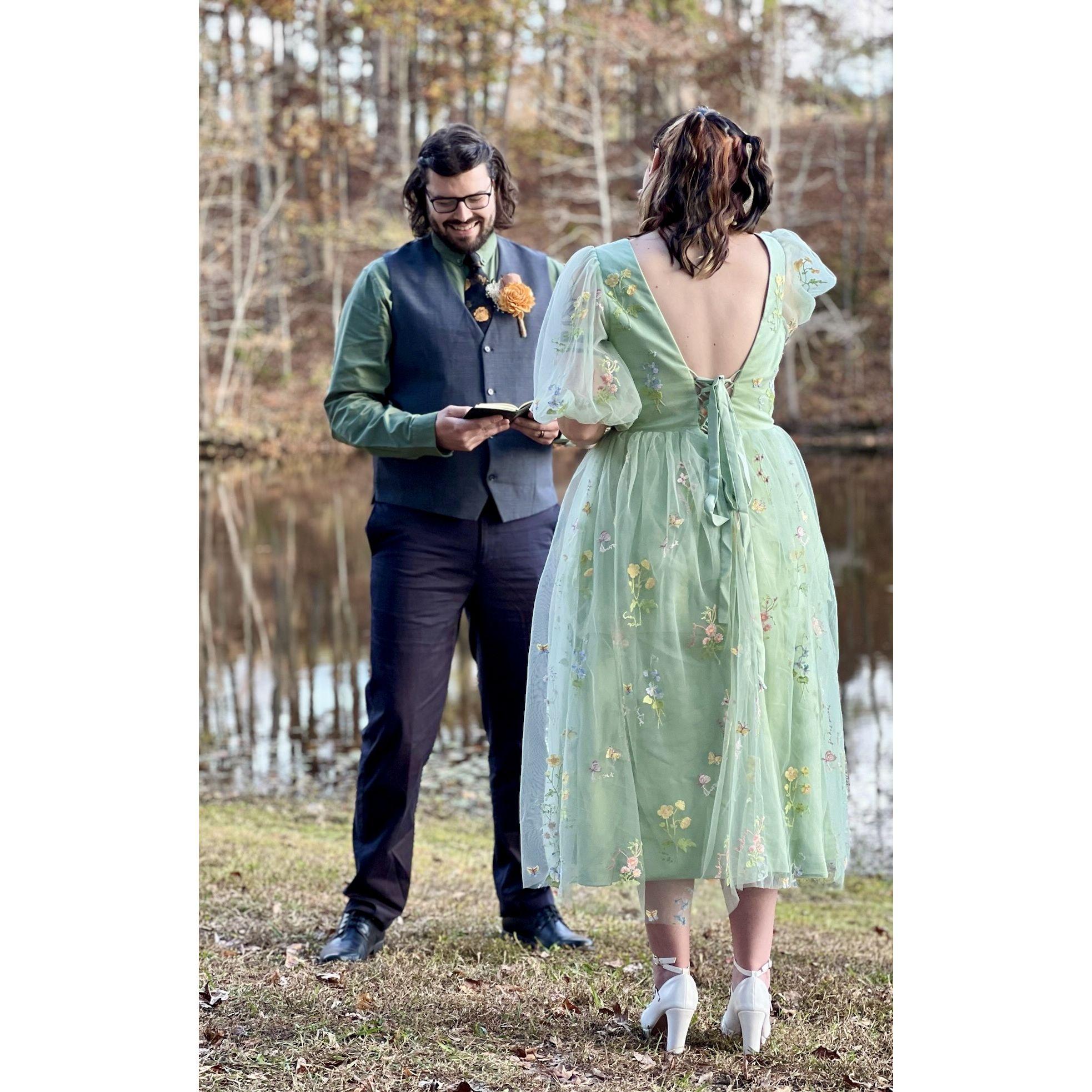 Dalton making Krista sob with his vows.