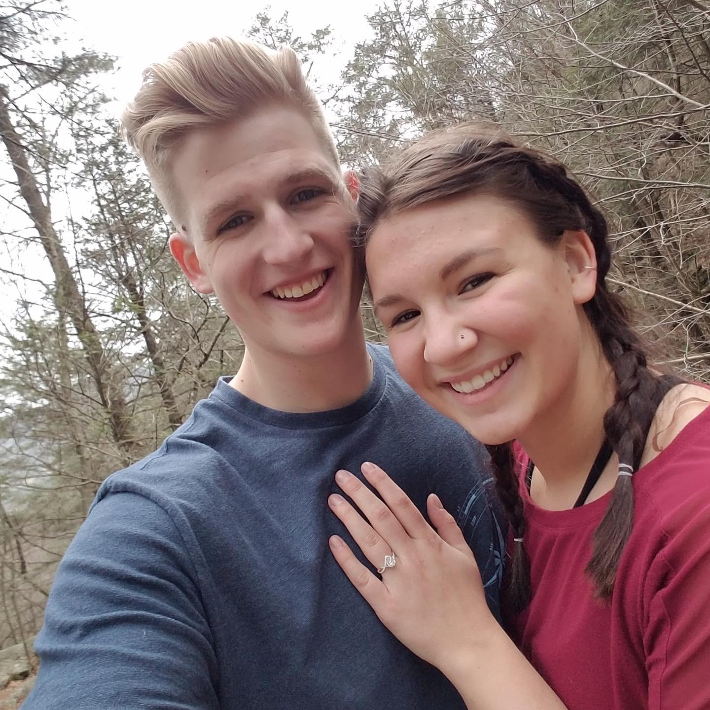 The day Gavin proposed and I said YES!