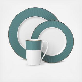 Pleated Colors 3-Piece Place Setting, Service for 1