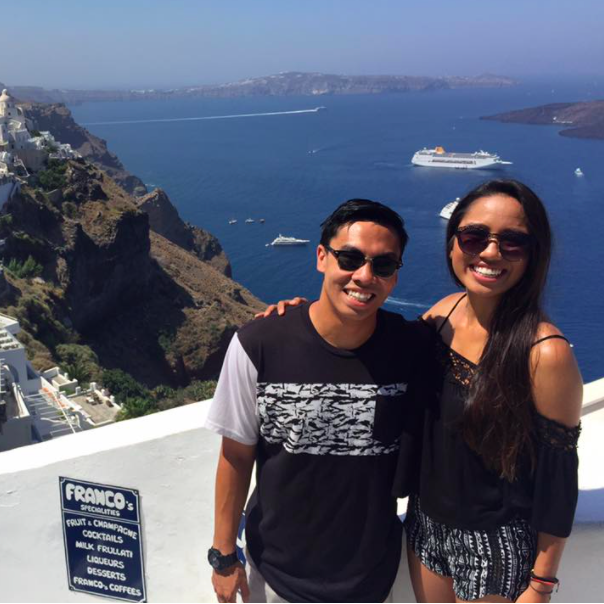 college nicole + jed (in greece!)