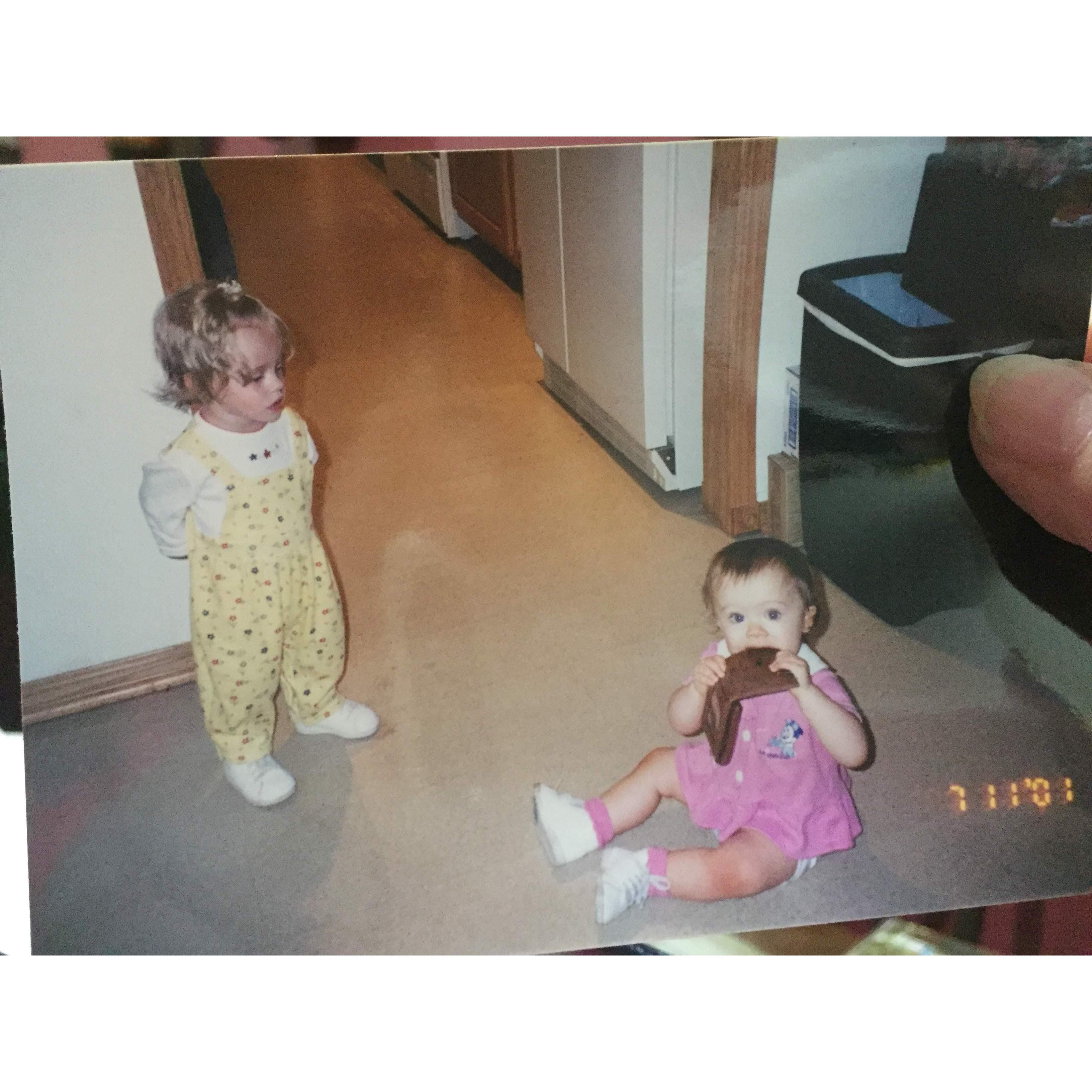 Baby Madison and Maid of Honor Gretchen