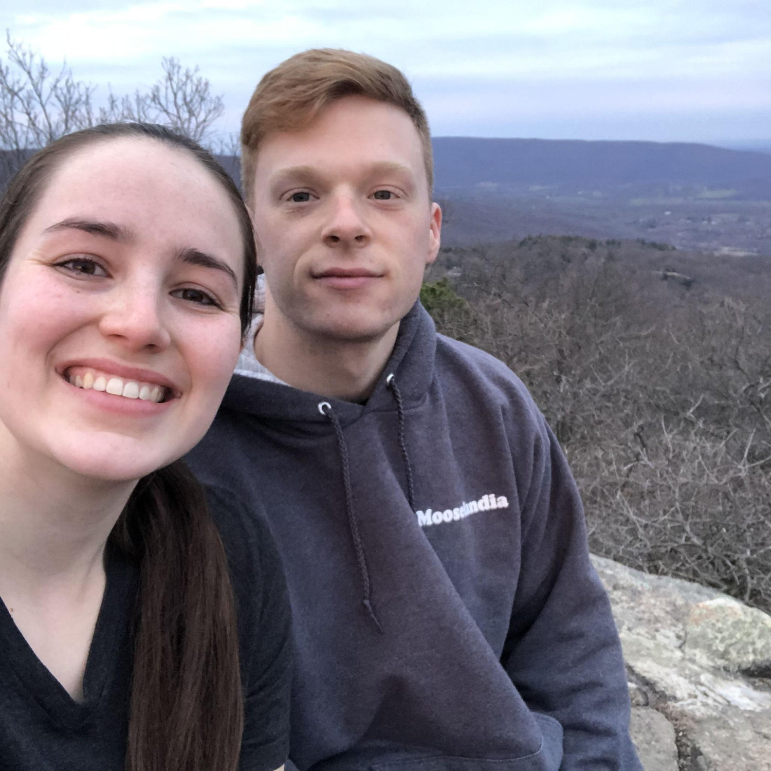 Aidan visited Chloe at school and they went on a hike
