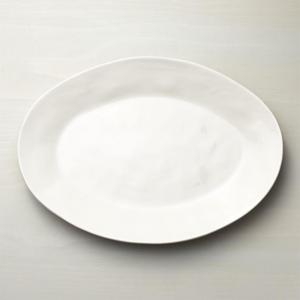 Marin White Large Oval Serving Platter