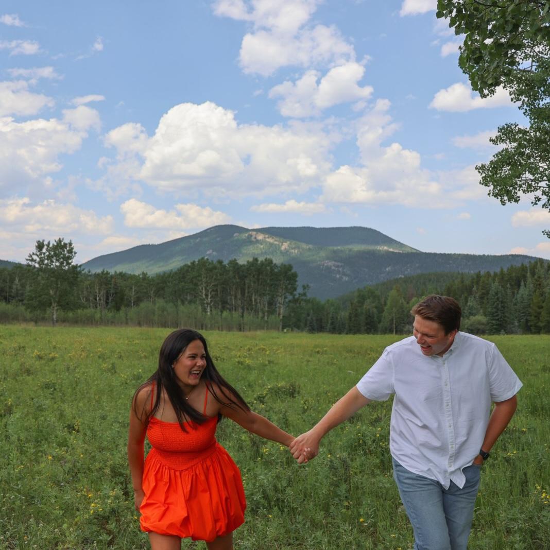 We found the spot we took our engagement photos at on accident.
