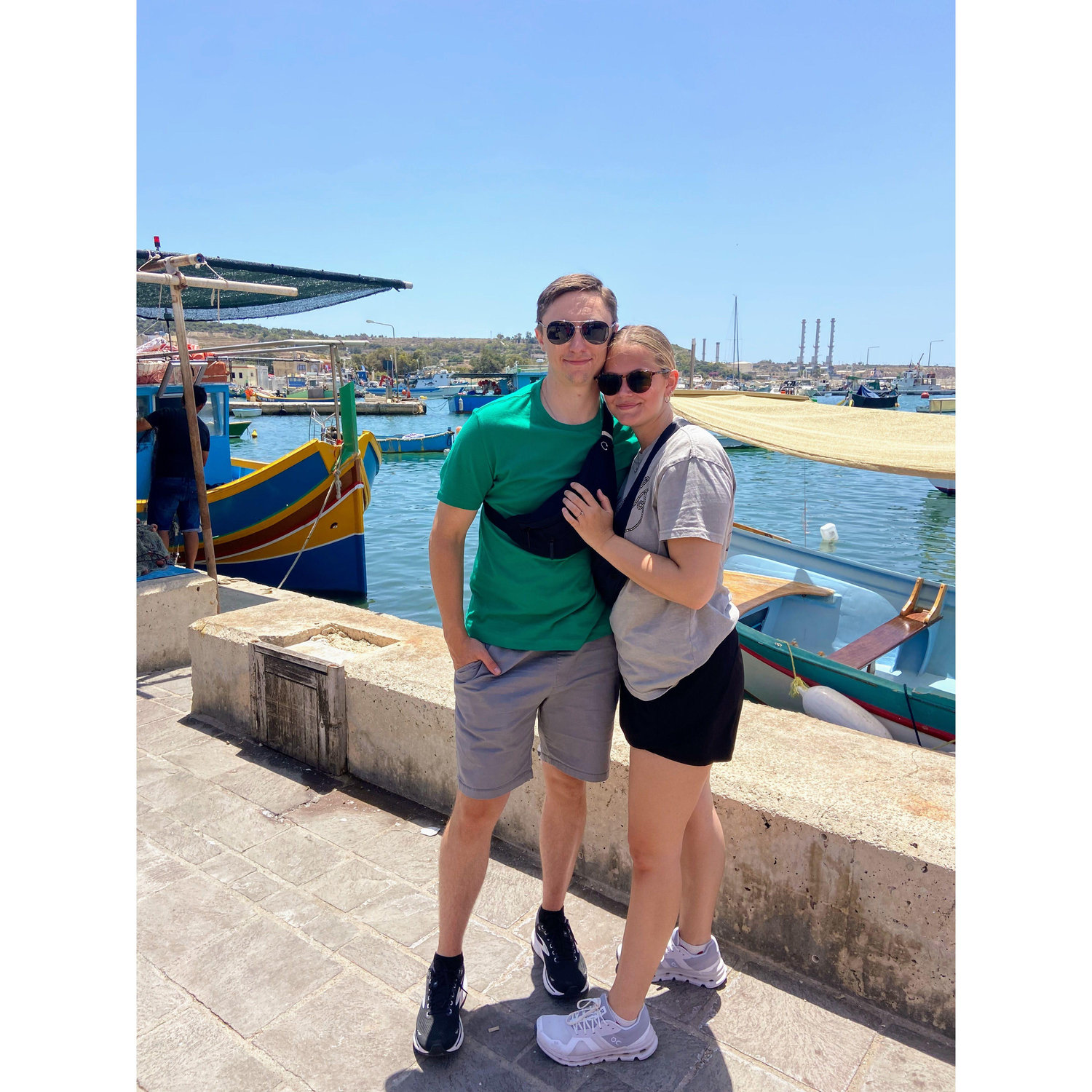 Our first vacation together. A two-week cruise around Europe!