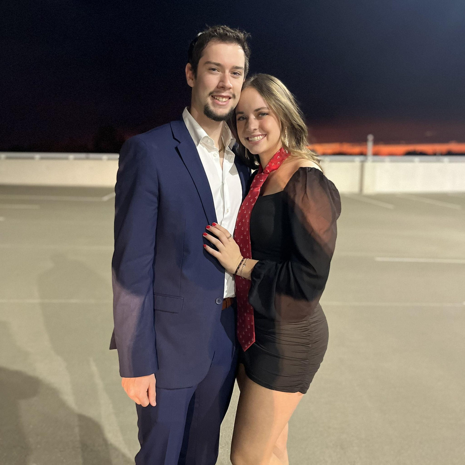 Our first date party together that was themed "My tie!"