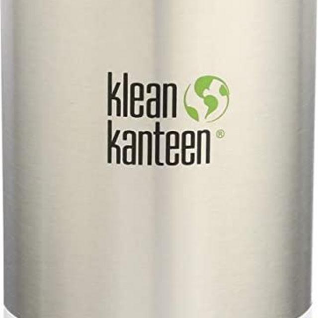Klean Kanteen Wide Mouth Single Wall Stainless Steel Water Bottle with Leak Proof Stainless Steel Interior Cap