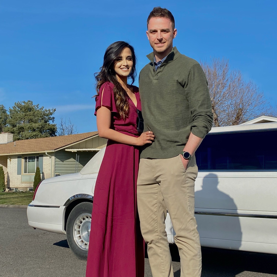 Walla Walla, WA
2nd Year Anniversary. Alex surprised Joy with a limo that took them to a fancy 7 course meal!
