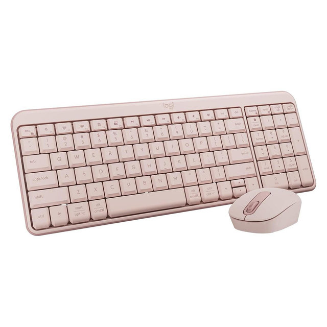 Logitech MK250 Bluetooth Wireless Mouse and Keyboard Combo: Rose