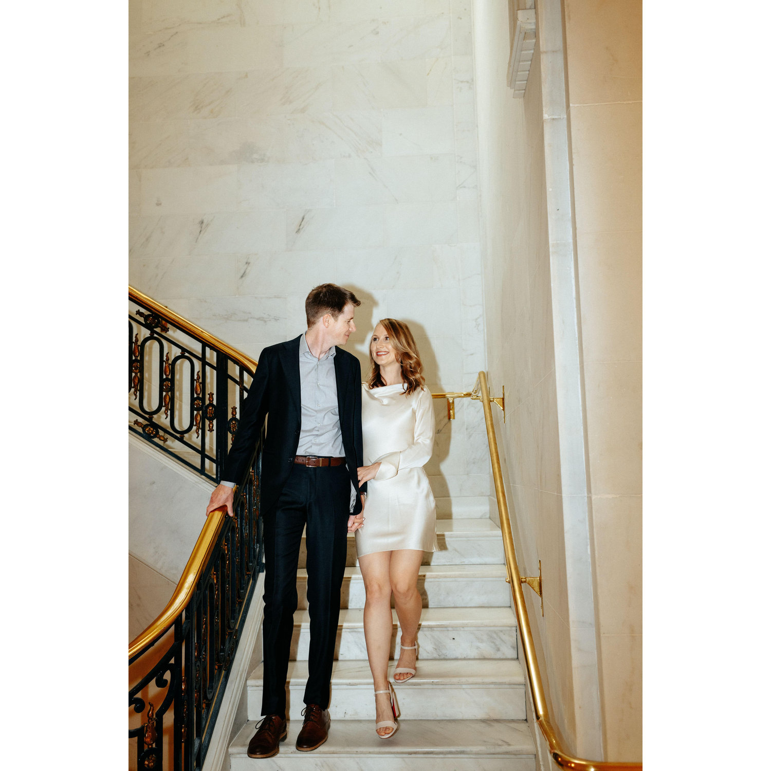 Some photos from our engagement shoot in City Hall