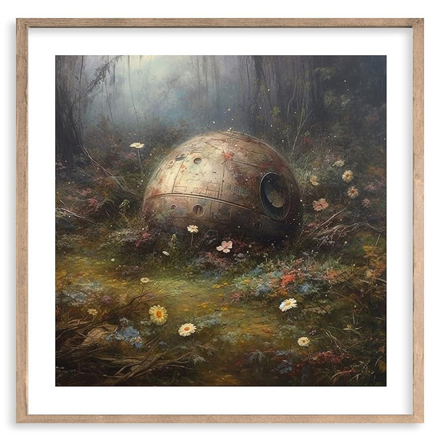 Star Wars Vintage Style Art Prints for Wall Decor - Premium Giclee for Home Decor - Aesthetic Antique Floral Oil Painting Style Wall Artwork Poster Decoration, Ready to Frame