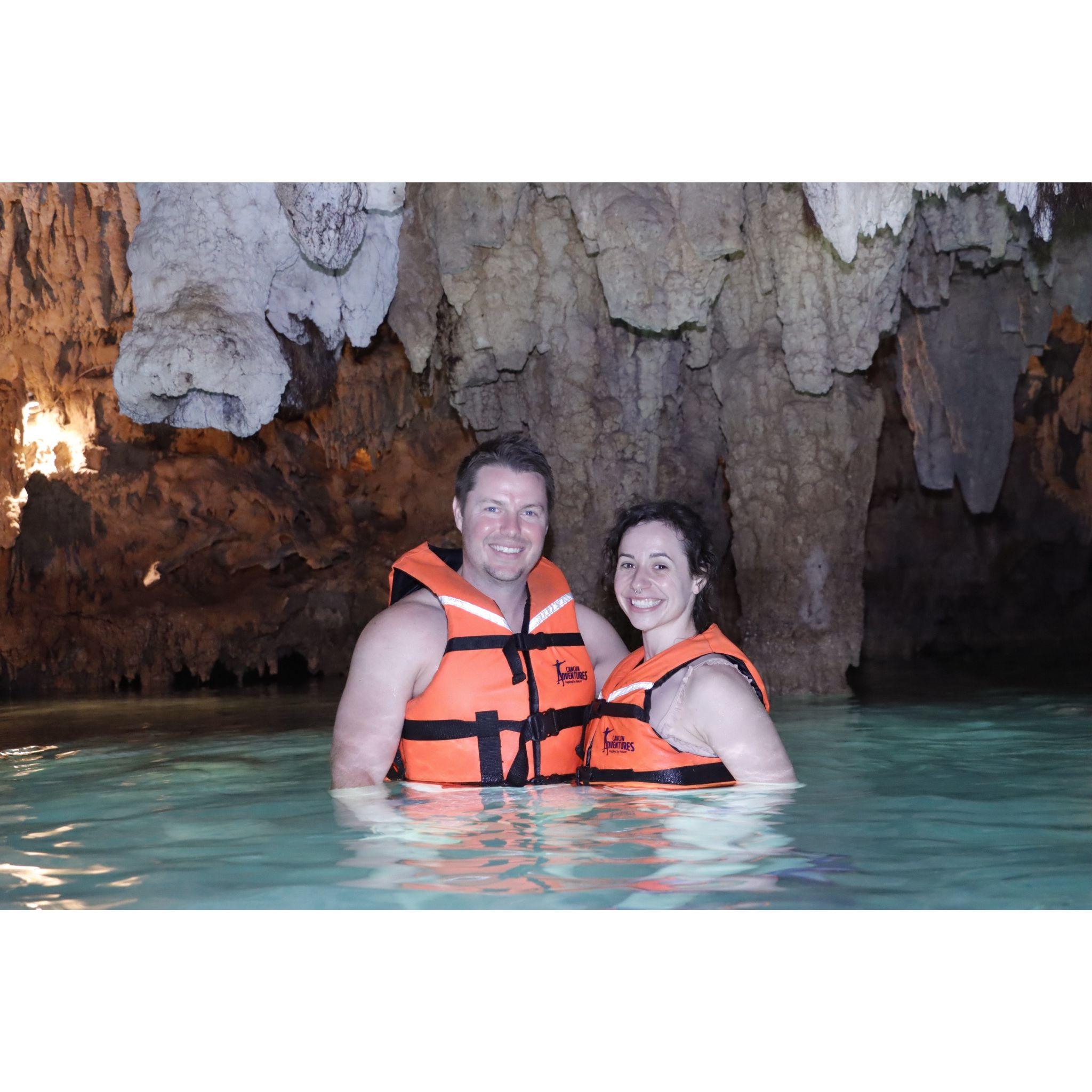 Ben and Autumn in Costa Maya, Mexico in January 2023