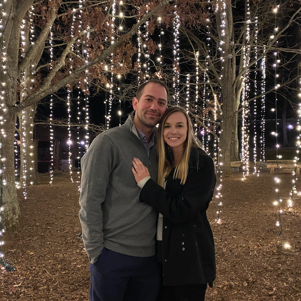 After Zach proposed at the Biltmore!