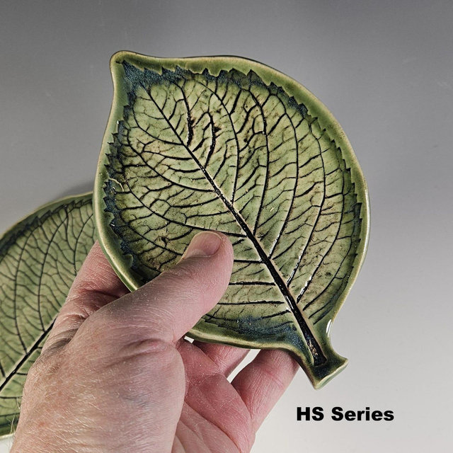 Spoon Rests-Tea Bag Holder-Hydrangea leaves-trinkets- kitchen spoon rests