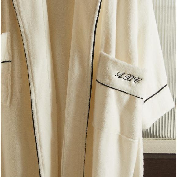 CUSTOM BATHROBE WITH PIPING - JDG