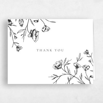 Black Wedding Thank You - Brantley Bloom