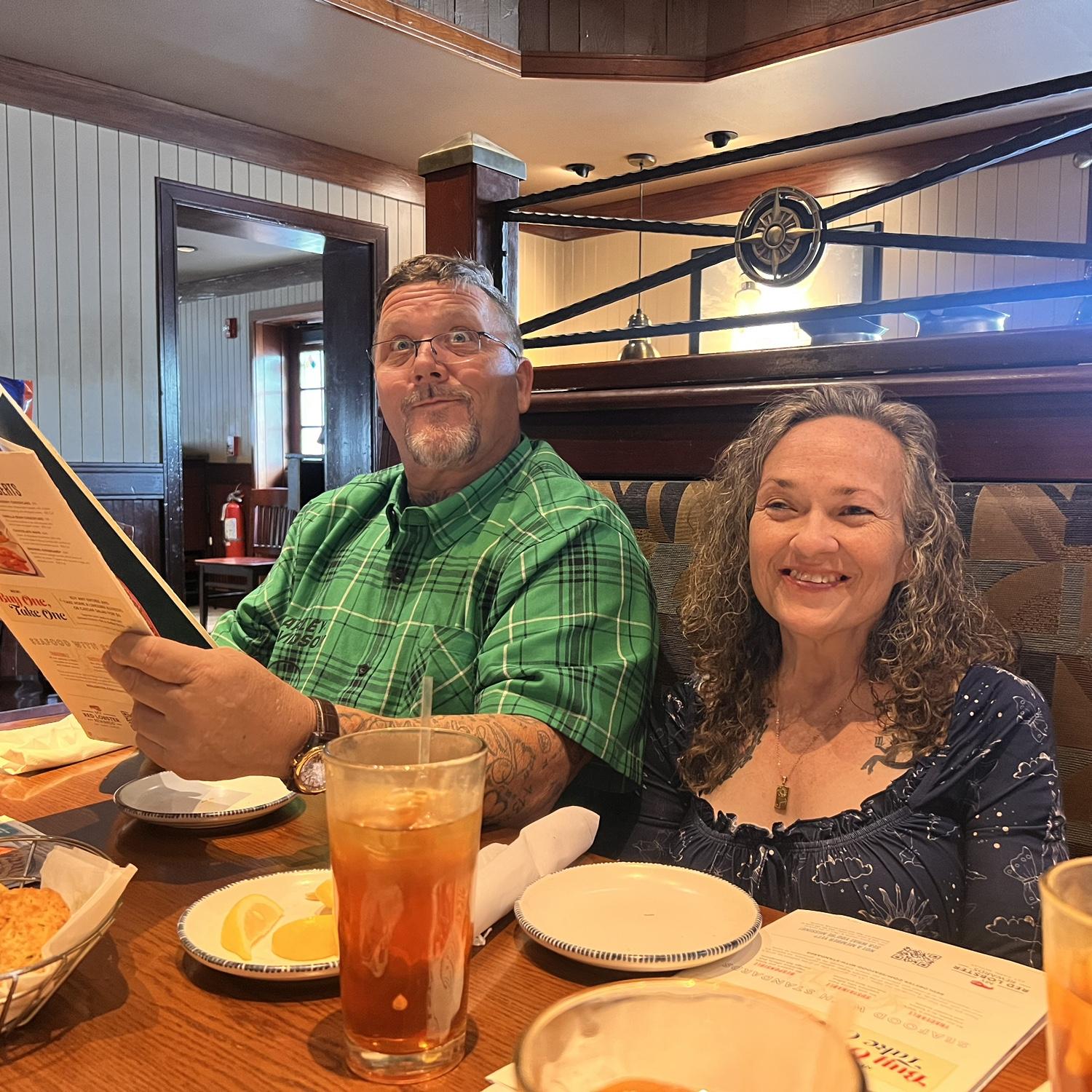 Birthday dinner with Memphis and Jackie!