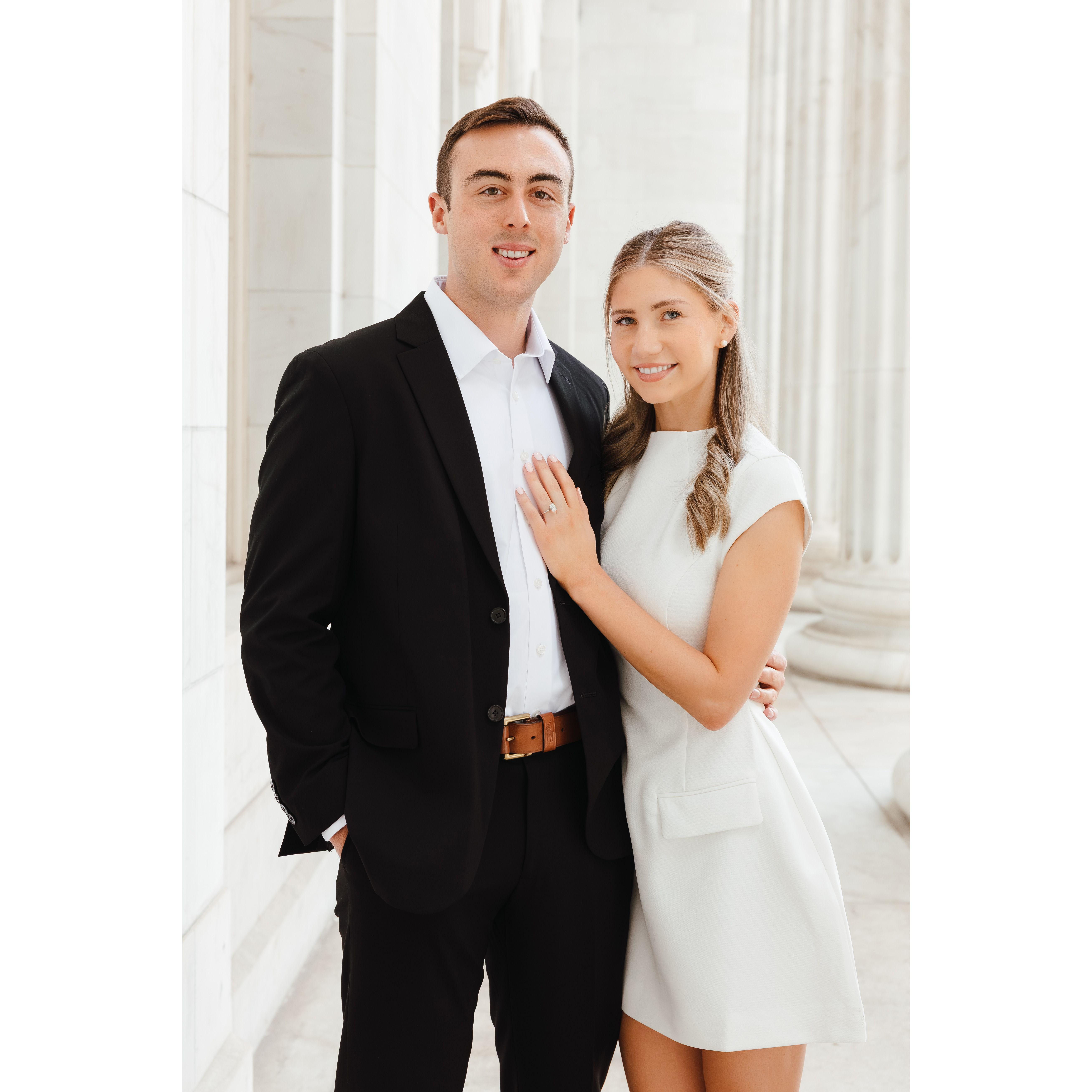 Our engagement pictures in downtown Denver