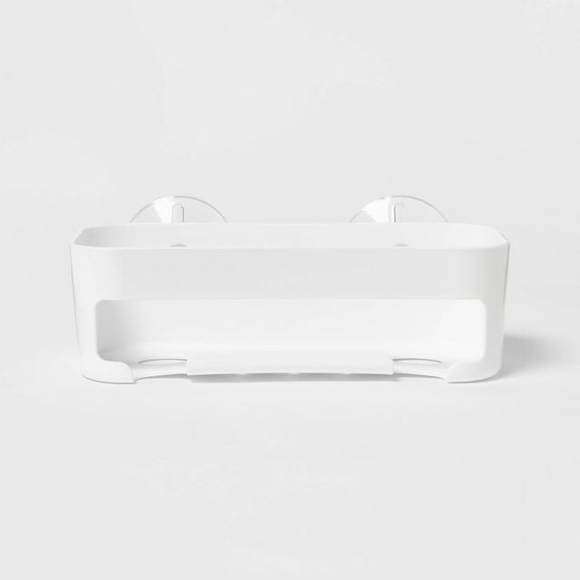 Basic Suction Basket White - Room Essentials™