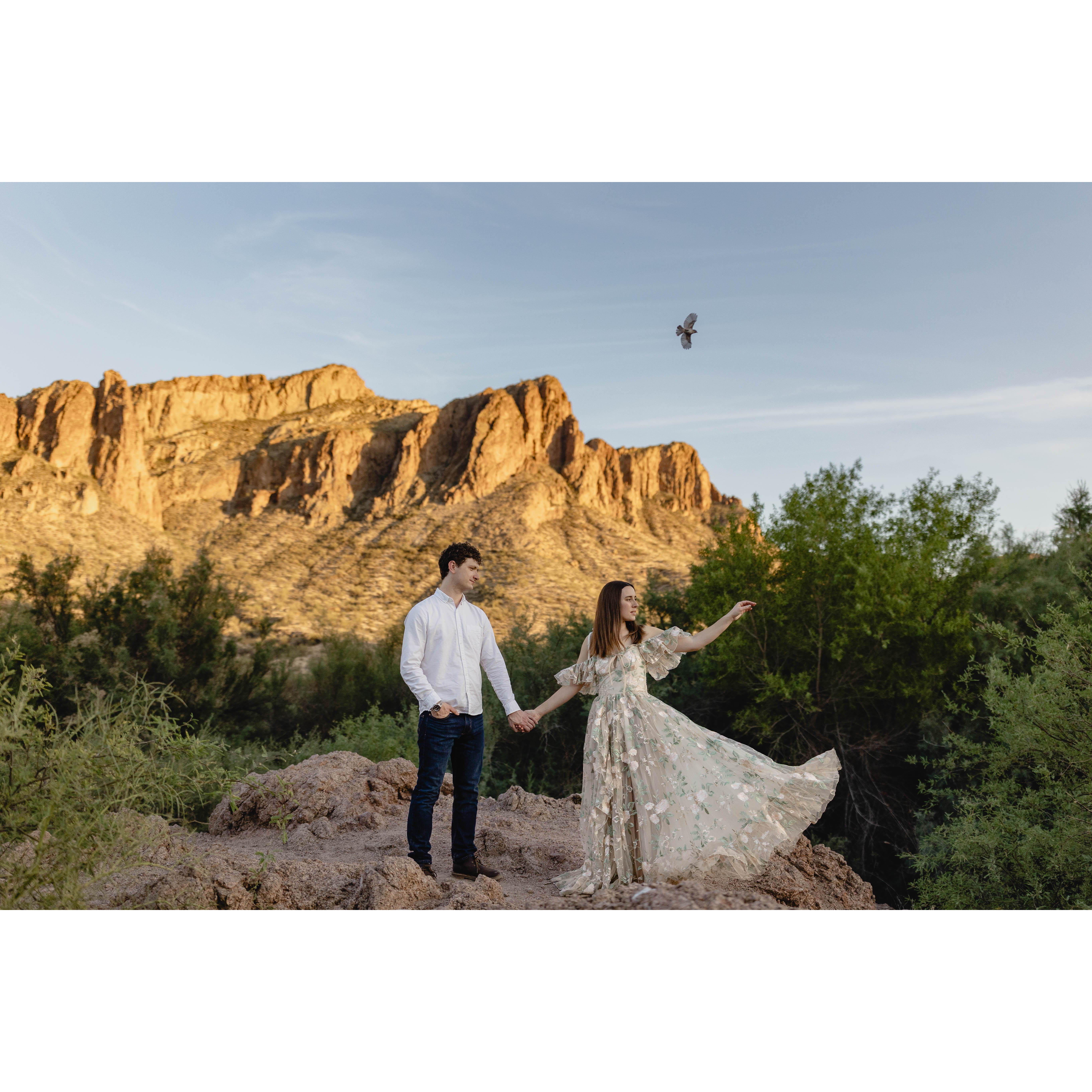 Engagement photos! At the Salt River