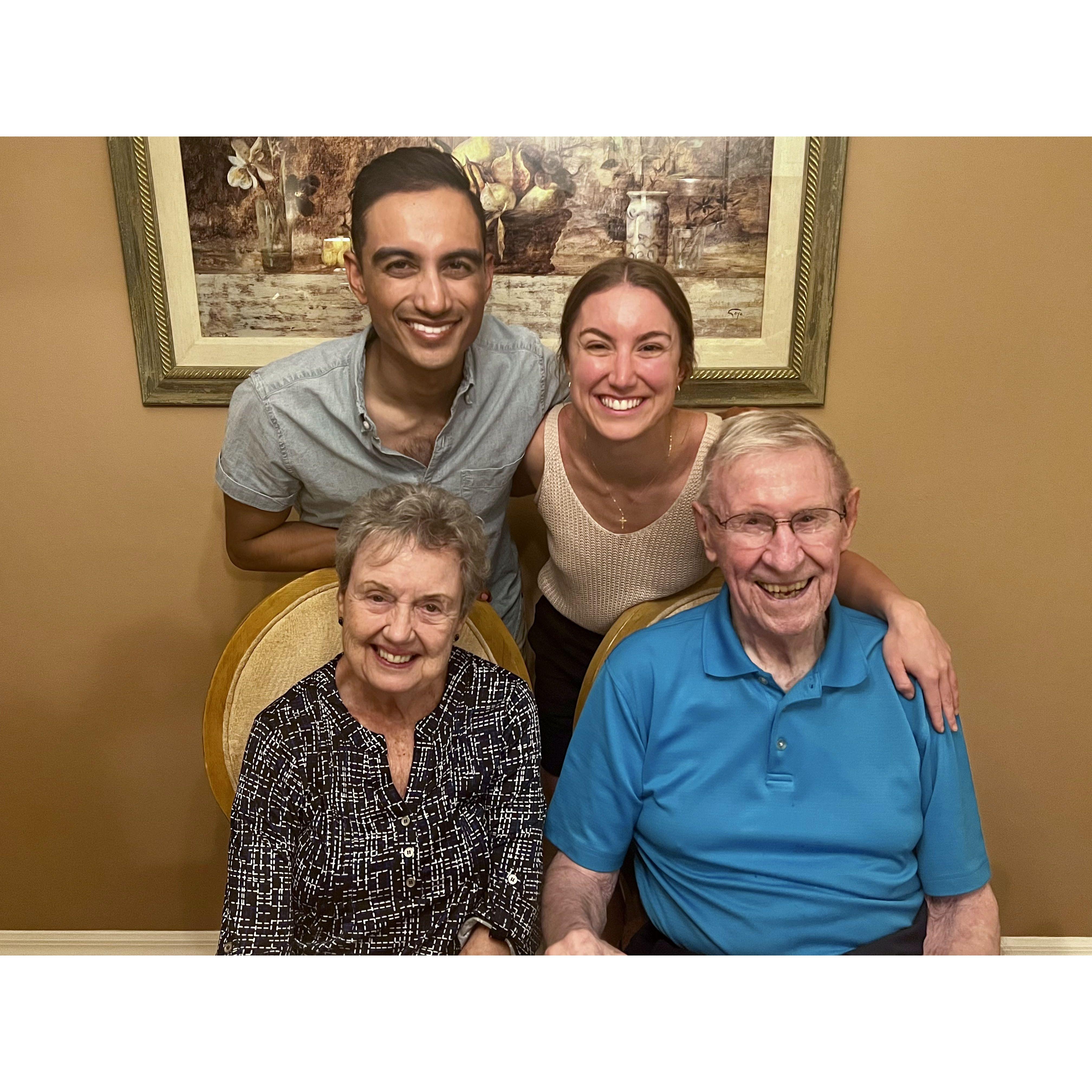 Nikhil's first time meeting Rachael's paternal grandparents.