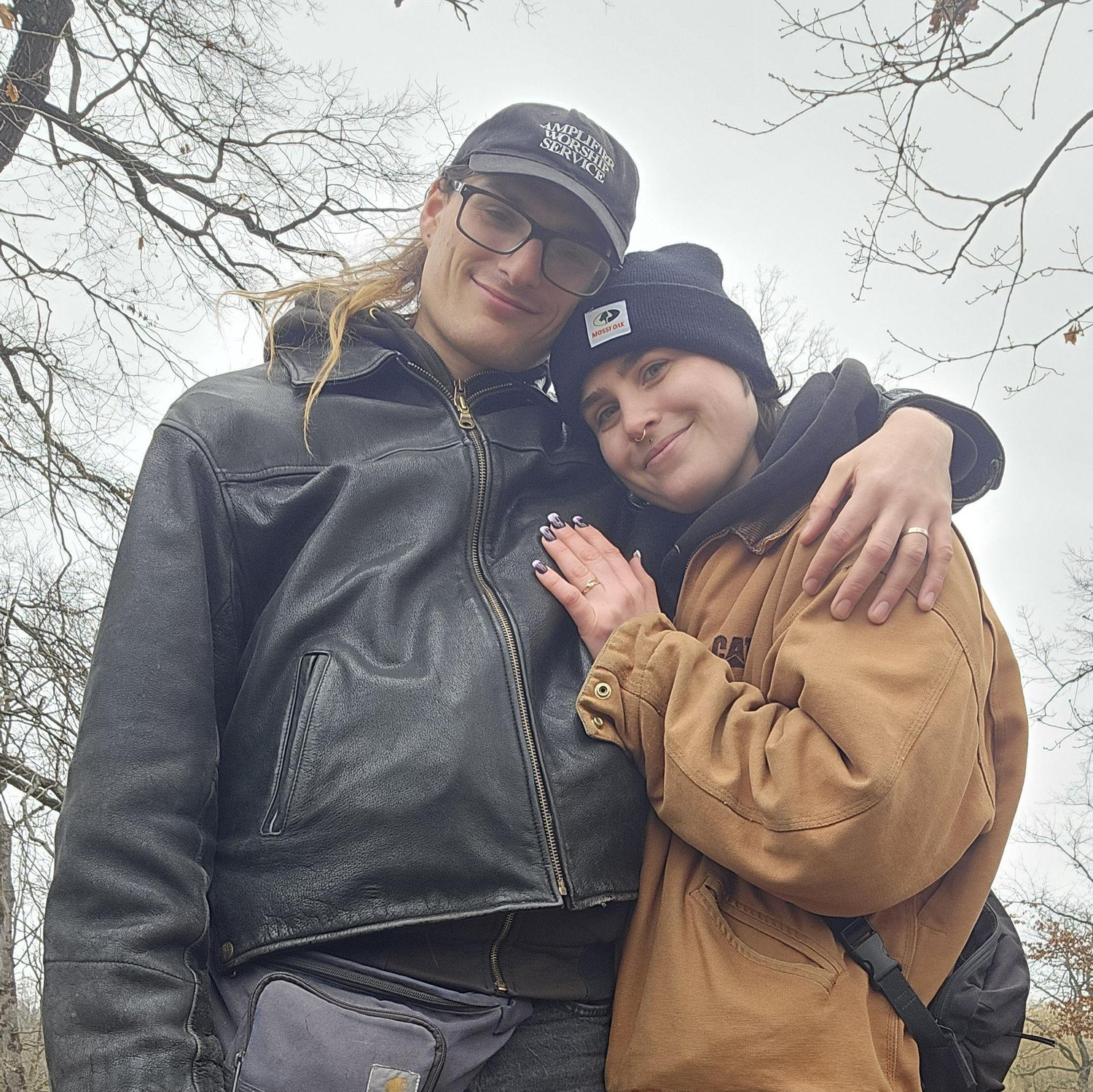 Taken by some strangers the day after Deidre proposed