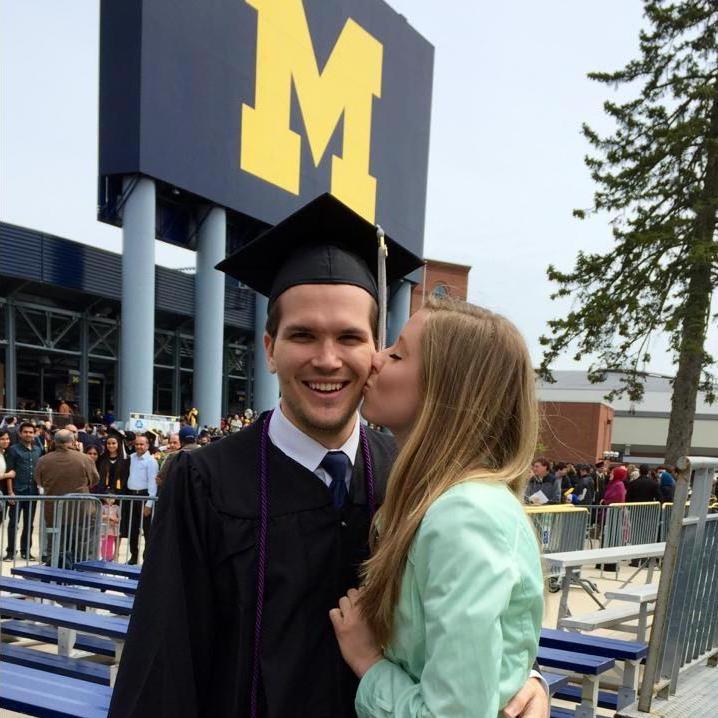 Celebrating multiple Michigan degrees