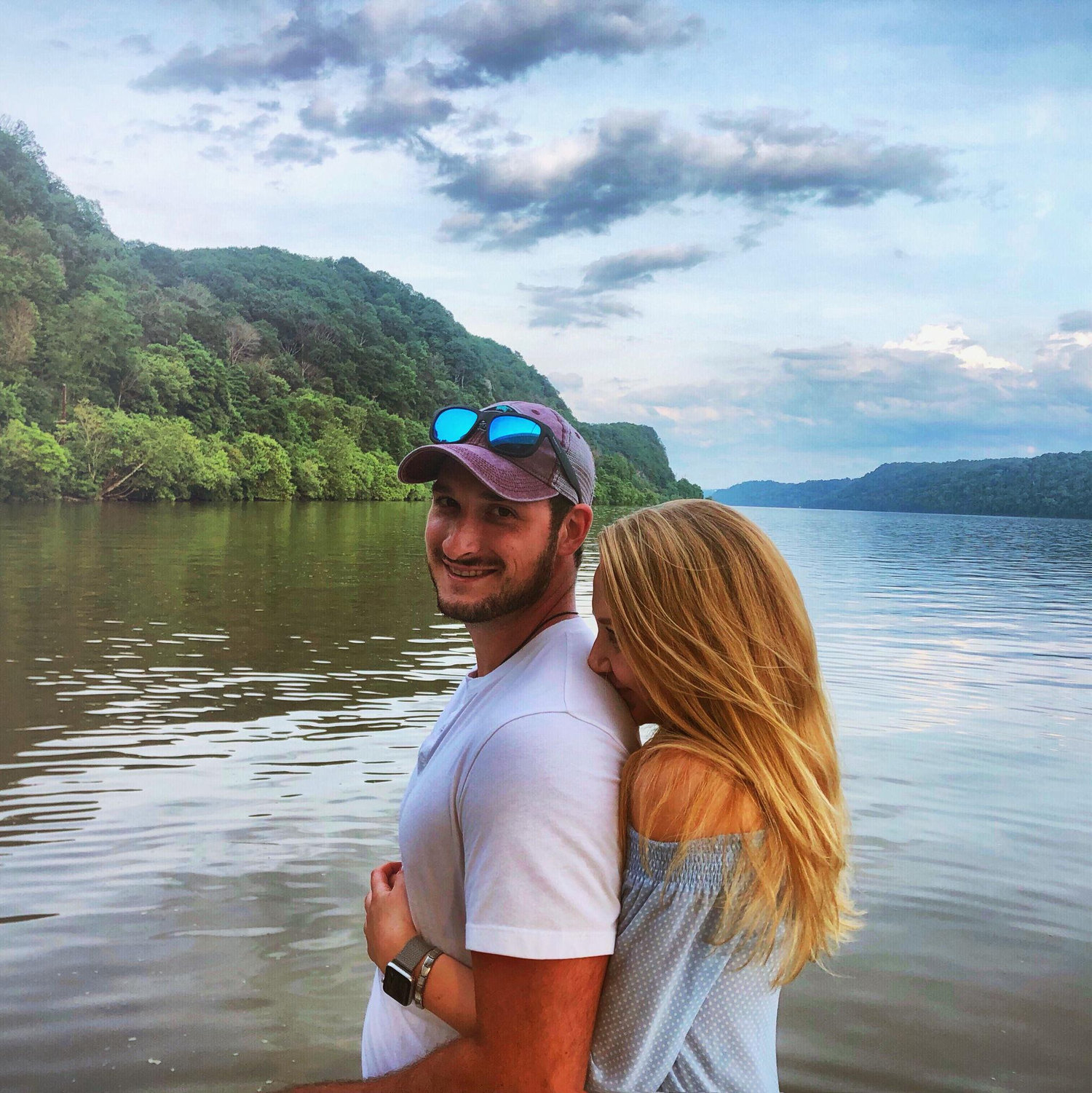 Our first photo together, June 2019