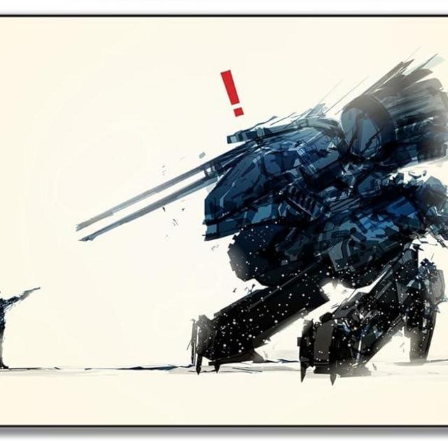 Metal Gear Solid Video Game Wall Art Gift, Metal Tin Sign 8x12 Inch