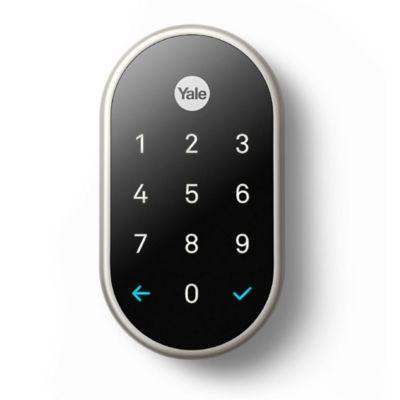 Nest X Yale Lock with Nest Connect in Satin Nickel