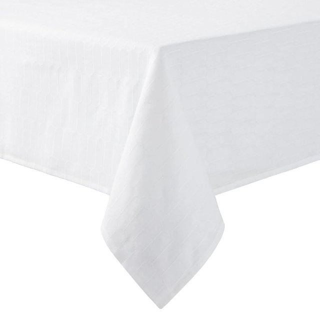 Martha Stewart Honeycomb Tablecloth, 60"x120", White