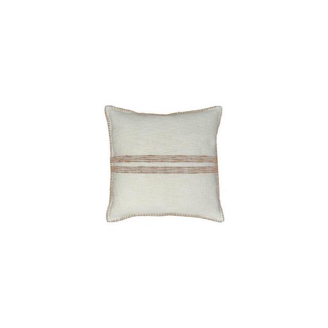 Woven Stripe Oversized Square Pillow Tan/Cream - Threshold™