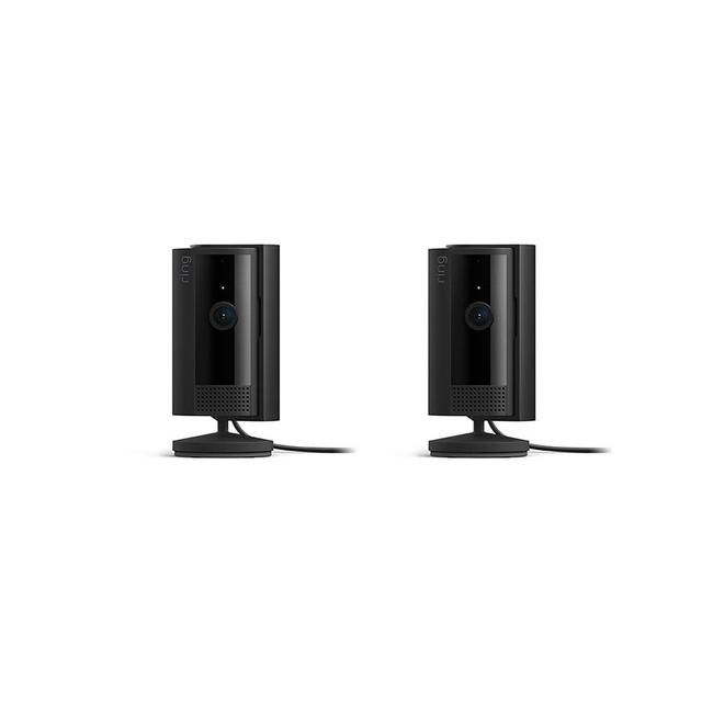 Ring Indoor Cam (2nd Gen) | latest generation, 2023 release | 1080p HD Video & Color Night Vision, Two-Way Talk, and Manual Audio & Video Privacy Cover | 2-pack, Black