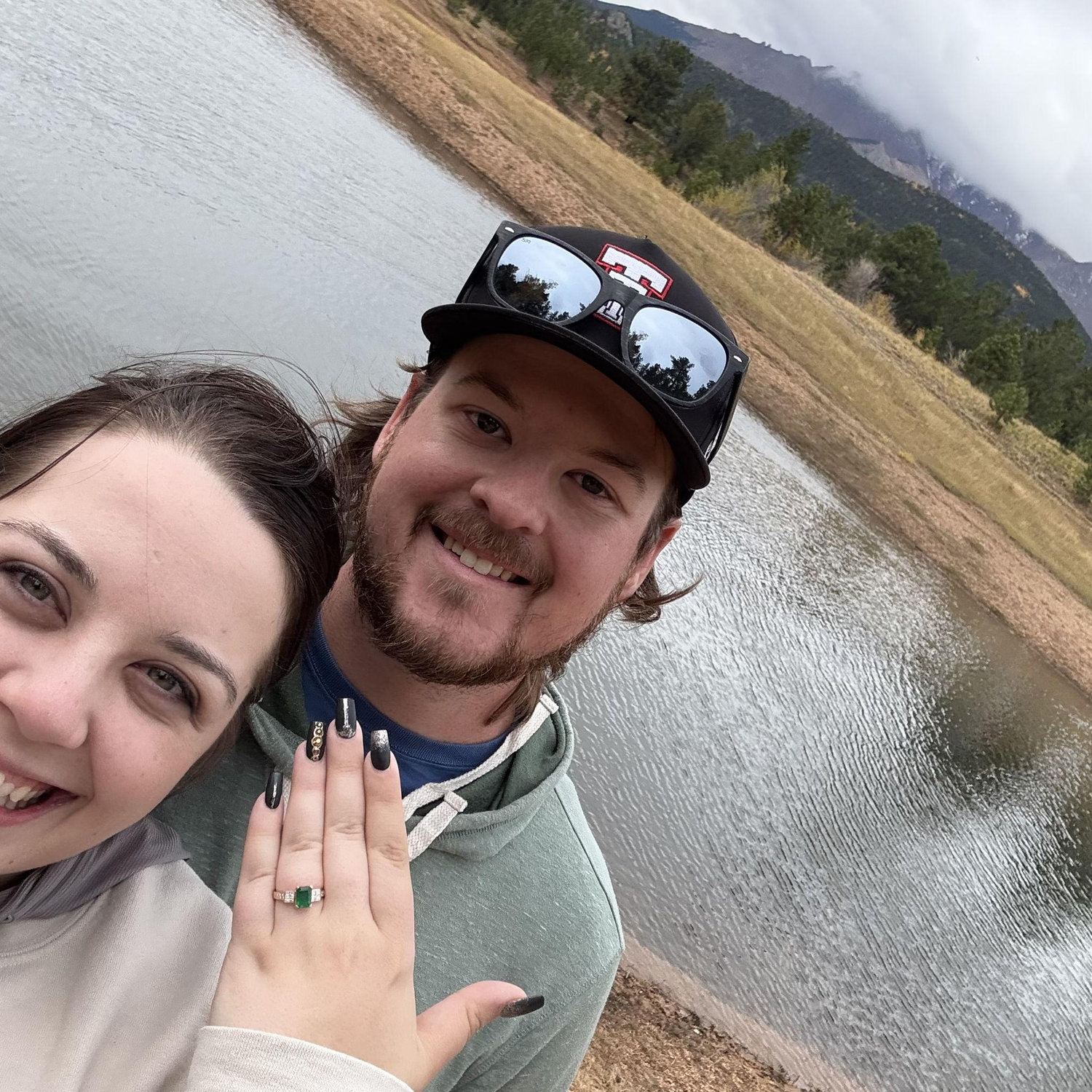 This was immediately after Aaron's proposal next to a gorgeous lake, 6 miles up Pike's Peak.