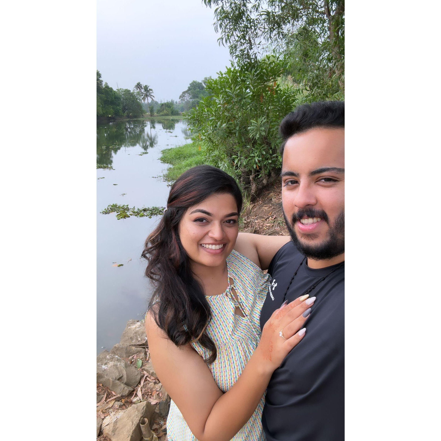 Our day at Pirates Island. Our first date as an engaged couple!