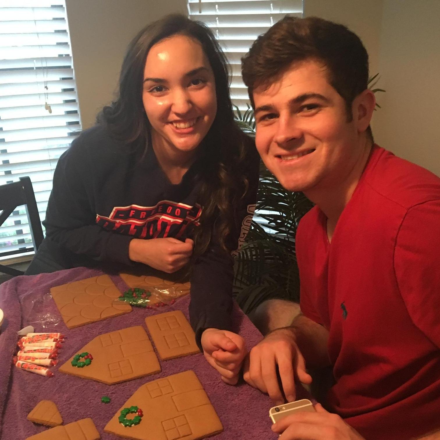 One of our annual family gingerbread house contests.
