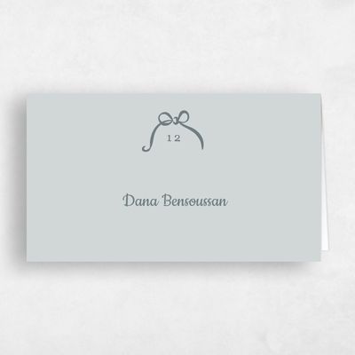 Blue Sage Mist Wedding Place Card - Camarine