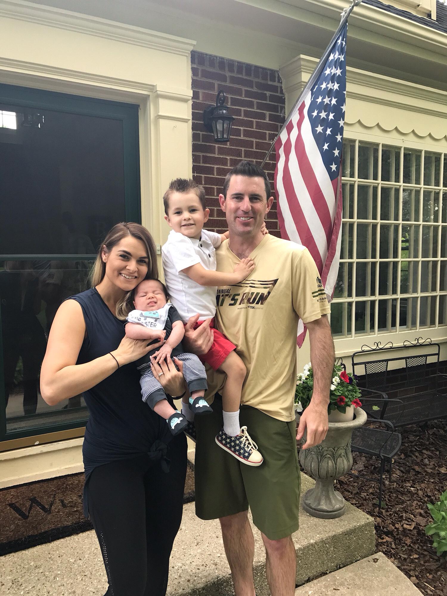 One of the first photos of us as a family of 4!