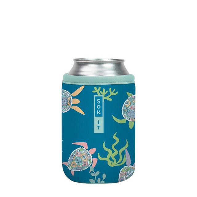 Sok It Can Sok Sleeve for Beer & Soda Insulated Neoprene Cover (Turtle-y Awesome, 12oz Can Sleeve)