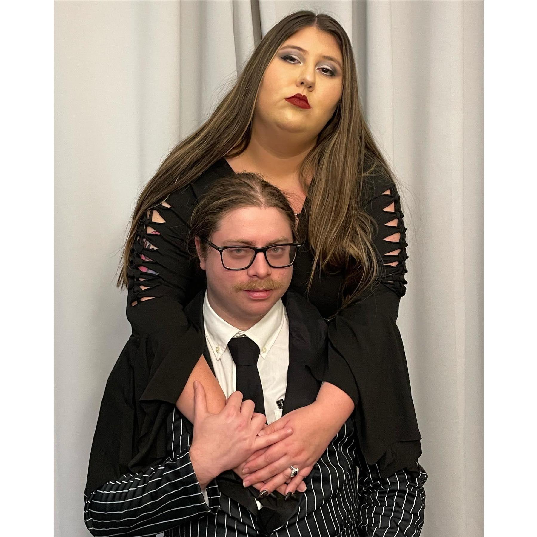 Channeling our inner Morticia & Gomez