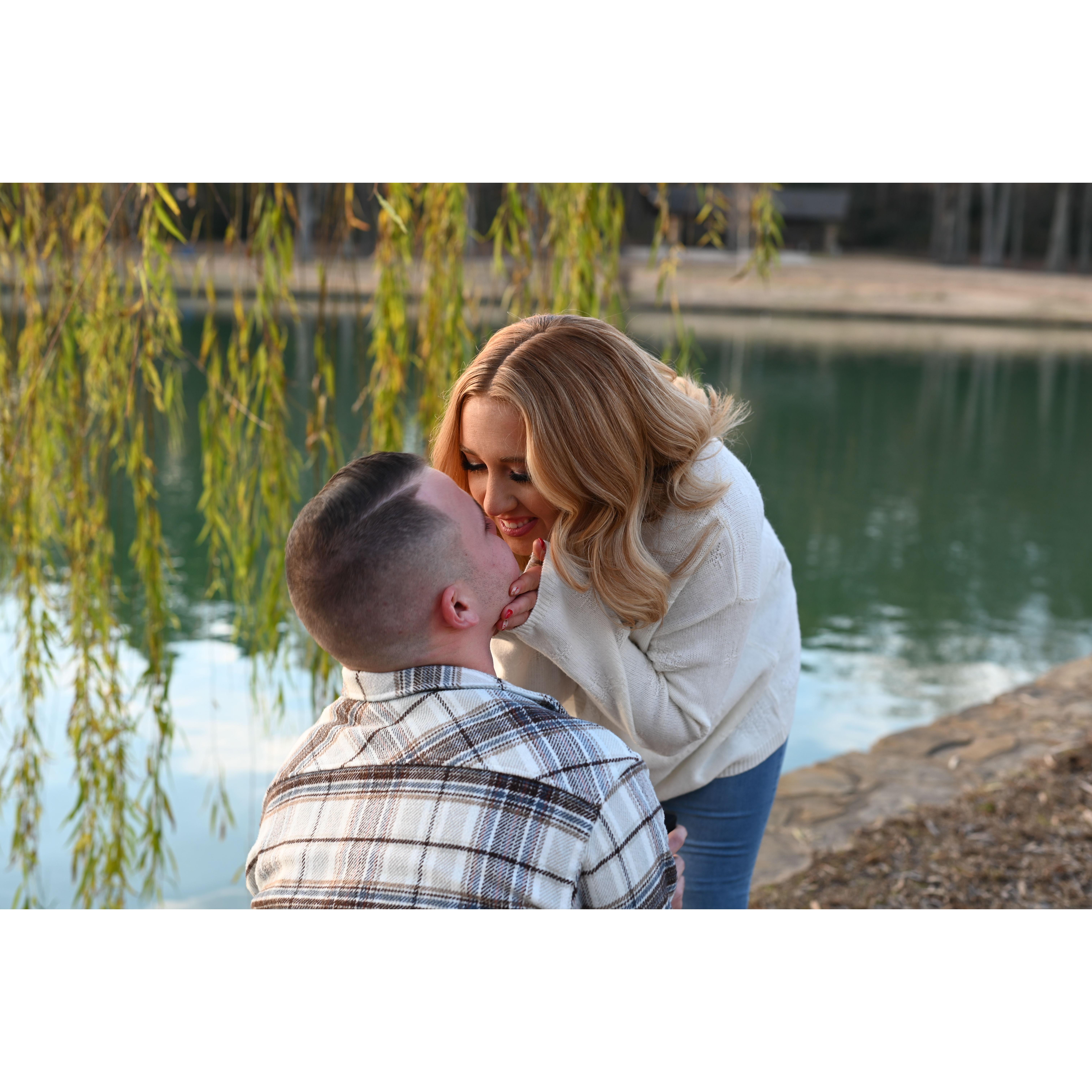 The First Kiss Being Engaged